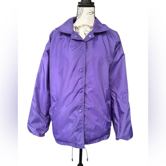 Apres Sport Jackets & Blazers - Vintage Apres Sport Snap up Nylon Jacket with Cotton lining size large